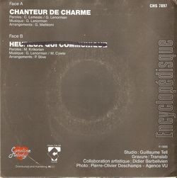 [Pochette de Chanteur de charme (Grard LENORMAN) - verso]