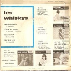 [Pochette de Dans mon hamac (Les WHISKYS) - verso]