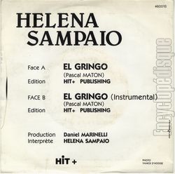 [Pochette de El gringo (Helena SAMPAIO) - verso]