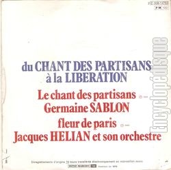 [Pochette de Du chant des partisans  la libration (COMPILATION) - verso]