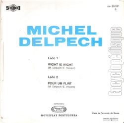 [Pochette de Wight is Wight / Pour un flirt (Michel DELPECH) - verso]