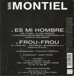 [Pochette de Sara Montiel - " Es mi Hombre - Frou-Frou " (Les FRANCOPHILES) - verso]