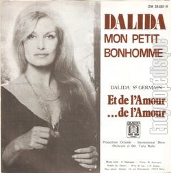 [Pochette de Et de l’amour… de l’amour (DALIDA et ST GERMAIN) - verso]