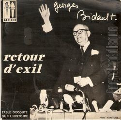 [Pochette de Georges Bidault : retour d’exil (DOCUMENT)]