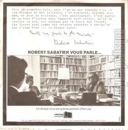 [Pochette de Robert Sabatier vous parle…. (DOCUMENT) - verso]