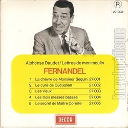 [Pochette de Lettres de mon moulin n 3  Les vieux  (JEUNESSE) - verso]