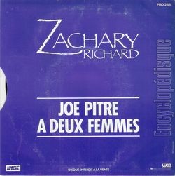 [Pochette de Aie Yi Yi (Zachary RICHARD) - verso]