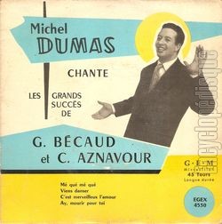 [Pochette de Chante les grands succs de Charles Aznavour et Gilbert Bcaud (Michel DUMAS)]