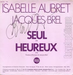 [Pochette de Seul (Isabelle AUBRET)]