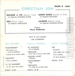 [Pochette de Sainte-Russie (Christian JUIN) - verso]