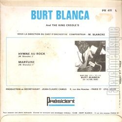 [Pochette de Hymne au rock (Burt BLANCA and the KING CREOLE’S) - verso]