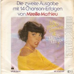 [Pochette de  blue bayou (Mireille MATHIEU) - verso]