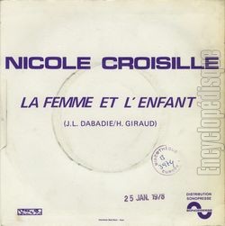 [Pochette de La femme et l’enfant (Nicole CROISILLE) - verso]