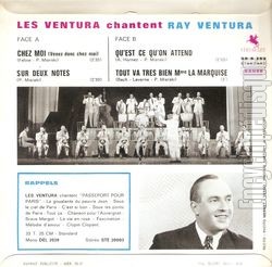 [Pochette de Les Ventura chantent Ray Ventura (Les VENTURA) - verso]