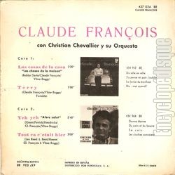 [Pochette de Las cosas de la casa (les choses de la maison) (Claude FRANOIS) - verso]