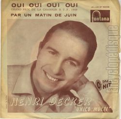 [Pochette de Oui, oui, oui, oui (Henri DECKER)]