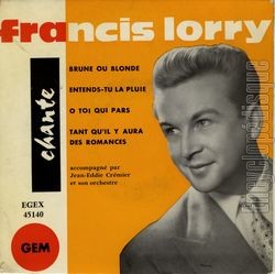 [Pochette de Brune ou blonde (Francis LORRY)]