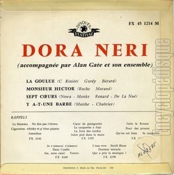 [Pochette de La goulue (Dora NRI) - verso]