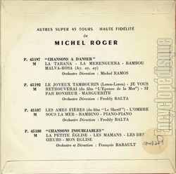 [Pochette de Come prima (tu me donnes) (Michel ROGER) - verso]