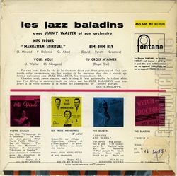 [Pochette de Mes frres (Les JAZZ BALADINS) - verso]