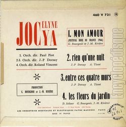 [Pochette de Mon amour (Jocelyne JOCYA) - verso]