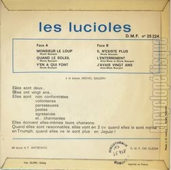 [Pochette de Monsieur le loup (Les LUCIOLES) - verso]