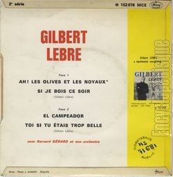 [Pochette de El campeador (Gilbert LBRE) - verso]