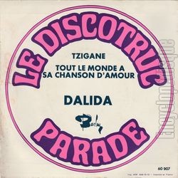 [Pochette de Tzigane (DALIDA) - verso]