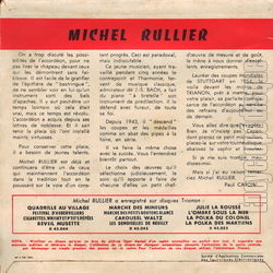 [Pochette de Coquelicots polka (Michel RULLIER) - verso]