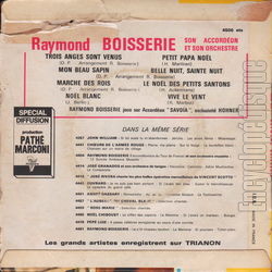 [Pochette de Nol (Raymond BOISSERIE) - verso]