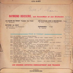 [Pochette de Un clair de lune  Maubeuge (Raymond BOISSERIE) - verso]