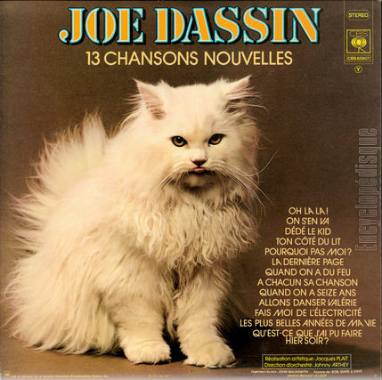 [Pochette de 13 chansons nouvelles (Joe DASSIN) - verso]