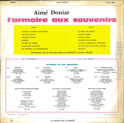 [Pochette de L’armoire aux souvenirs (Aim DONIAT) - verso]