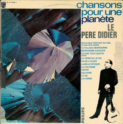 [Pochette de Chansons pour une plante (Le Pre DIDIER)]