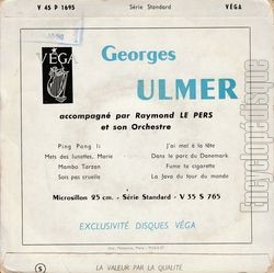 [Pochette de Dans le parc du Danemark (Georges ULMER) - verso]