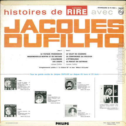 [Pochette de Histoires de rire (Jacques DUFILHO) - verso]