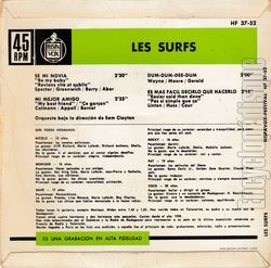 [Pochette de Se mi novia (Les SURFS) - verso]