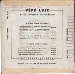 [Pochette de 4 rumbas (PEPE LUIZ) - verso]