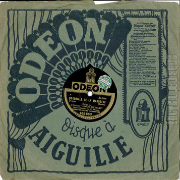 [Pochette de ORCHESTRE ODON-MILITARY -  La mascotte / Les enfants terribles  (78 tours  Odon )]