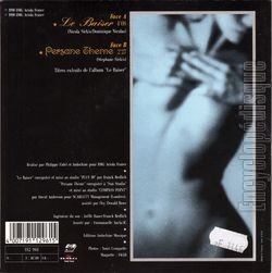 [Pochette de Le baiser (INDOCHINE) - verso]