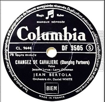 [Pochette de Changez de cavalire / La fille de la fort (Jean BERTOLA) - verso]