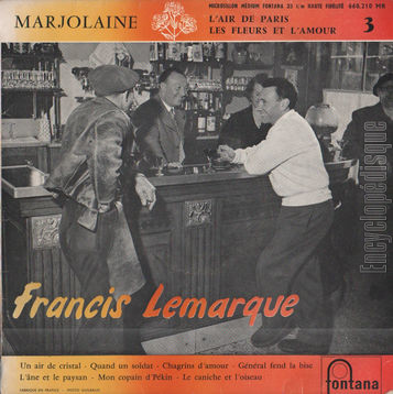 [Pochette de Marjolaine - N 3 (Francis LEMARQUE)]