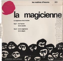 [Pochette de La magicienne (THTRE / SPECTACLE) - verso]