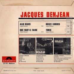 [Pochette de Allo blues (Jacques DENJEAN) - verso]