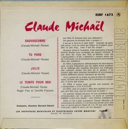 [Pochette de Sauvageonne (Claude MICHAL) - verso]