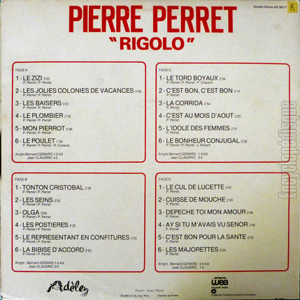 [Pochette de Pierrot rigolo (Pierre PERRET) - verso]