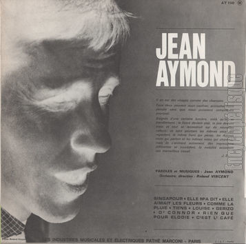 [Pochette de Singapour, Tiens, Louise… (Jean-Paul AYMOND) - verso]