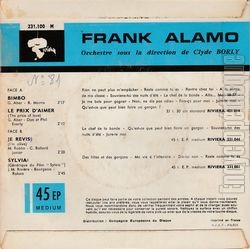 [Pochette de Bimbo (Frank ALAMO) - verso]