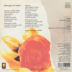 [Pochette de Mannequins de studio (ANIMO) - verso]