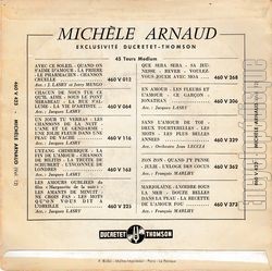 [Pochette de Diana (Michle ARNAUD) - verso]